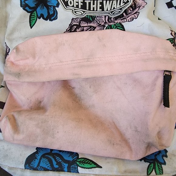 Vans Realm Backpack Roses White Pink Unisex Backpack School Collage main image 6